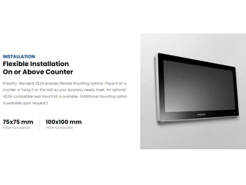 Apexa Prime POS Terminal flexible installation