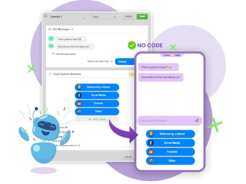 tars chatbot software messages