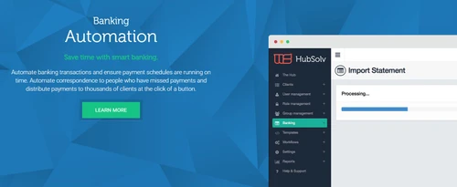 hubsolv banking automation