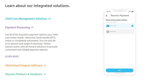 procare payment processing