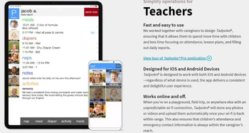 tadpoles teacher app