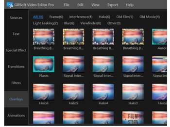 Gilisoft Video Editor Overlays