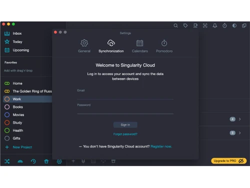Singularity Cloud dashboard