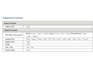 Okdo supported formats