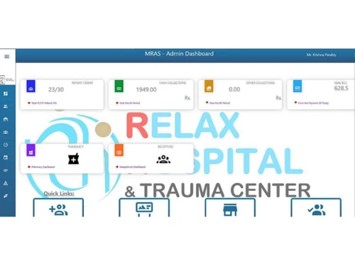 hxrx healthcare management system-dashboard