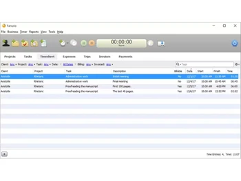 fanurio time tracking timesheet