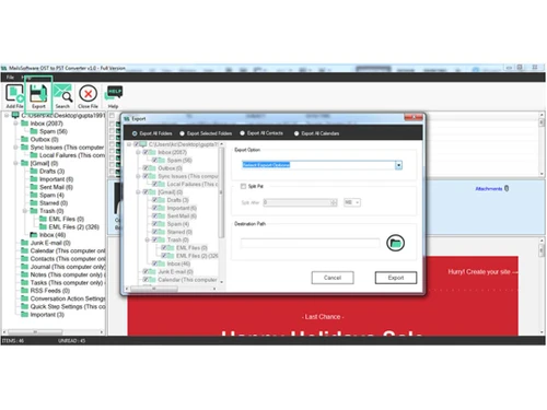 MailsSoftware ost to pst export