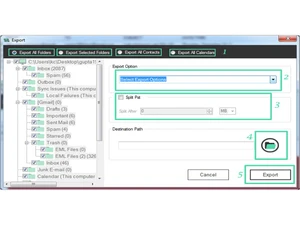 MailsSoftware ost to pst folders