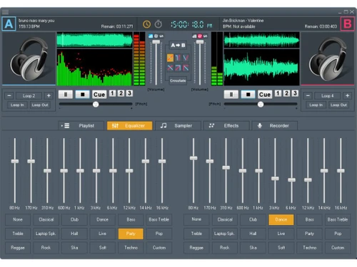 softdiv dj mix studio equalizer