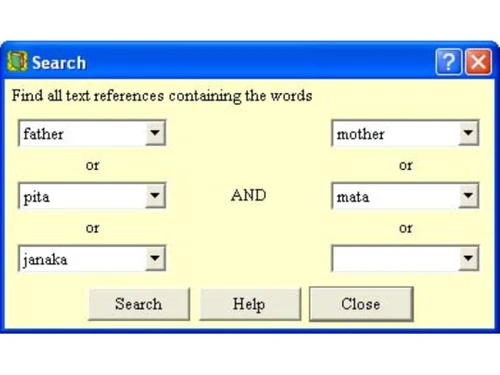 vedic bookshelf 1.2 search