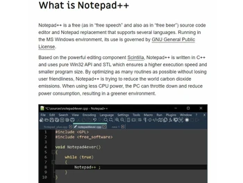 Notepad++-What is Notepad++
