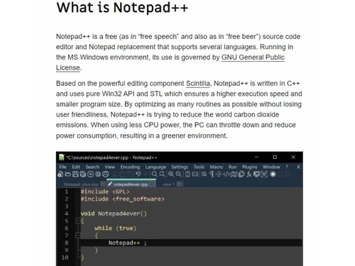 Notepad++-What is Notepad++