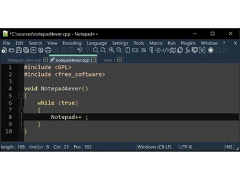 notepad++ coding