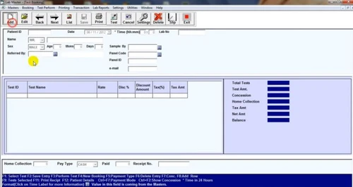 lab master test booking