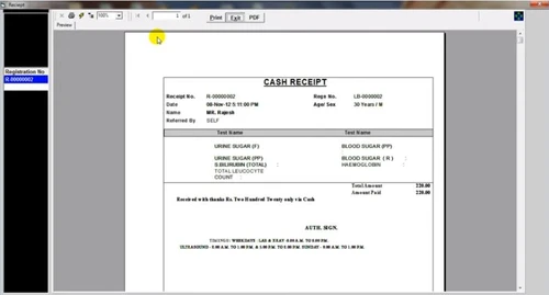 lab master billing and invoice
