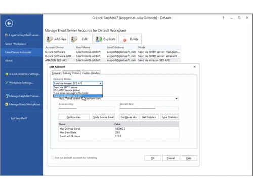 g-lock easymail7 accounts