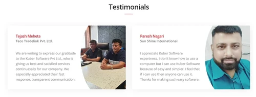 kuber testimonials