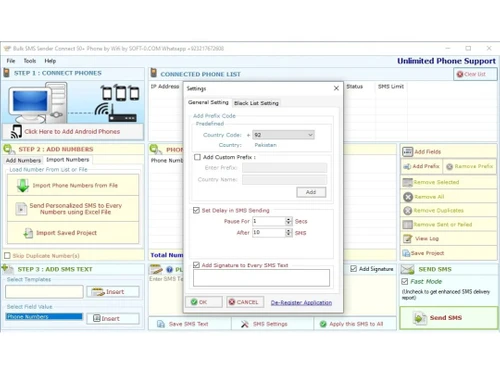 rpm whatsweb sender software setting