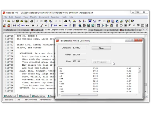 notetab document