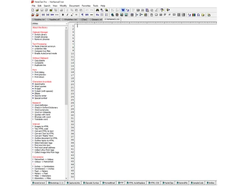 notetab library