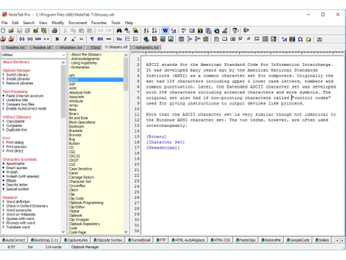 notetab utilities