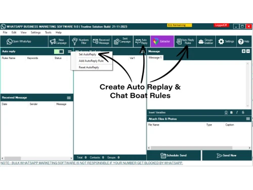 trueline whatsapp marketing autoreply