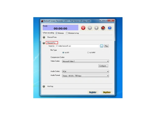 boilsoft screen recorder screenshot