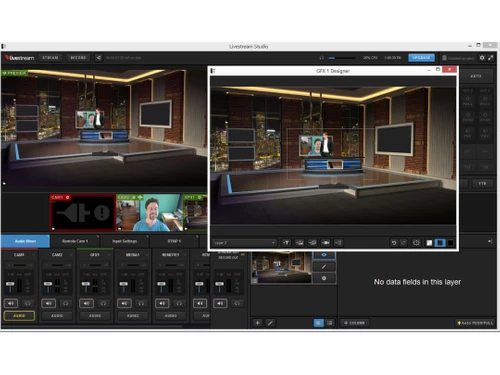 livestream producer virtual set studios audio