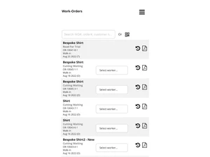 easytailorapp work order