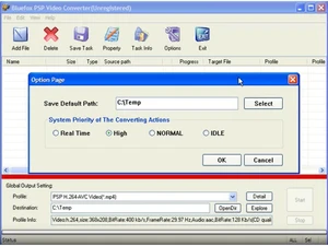 bluefox video converter path