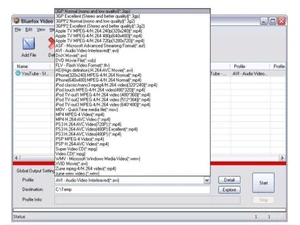 bluefox video converter profile