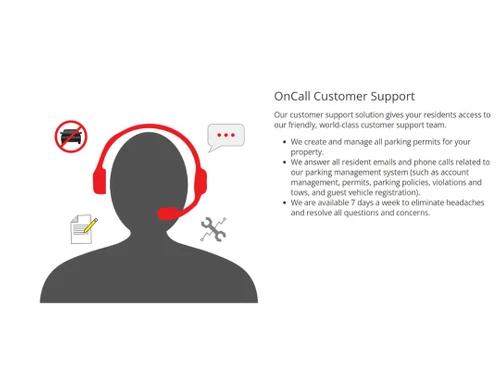 oncall parking manager support