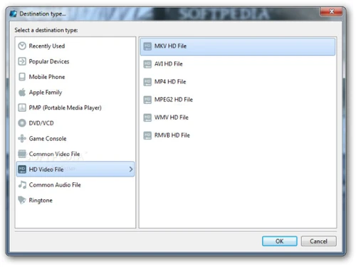 winavi all in one converter destination