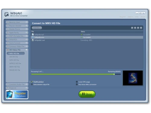 winavi all in one converter status