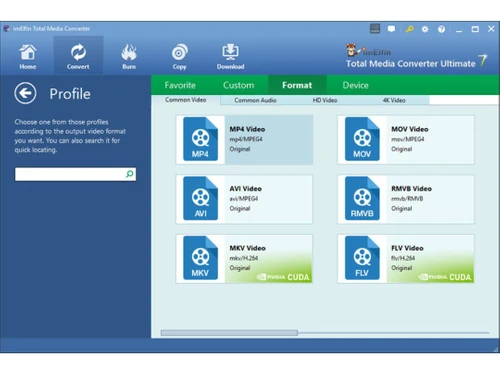 imelfin video converter profile