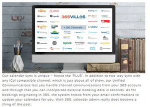 365villas calendar synchronization