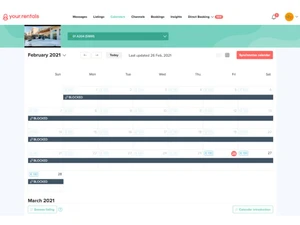 your.rentals calendars