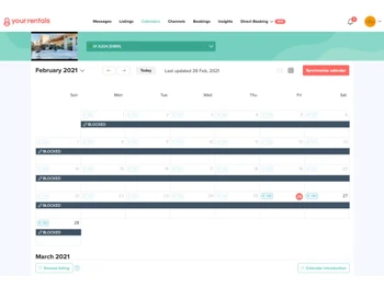 your.rentals calendars