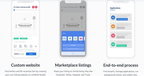 landlord studio rental listing