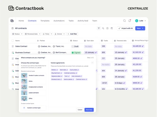 contractbook contracts