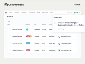 contractbook tasks