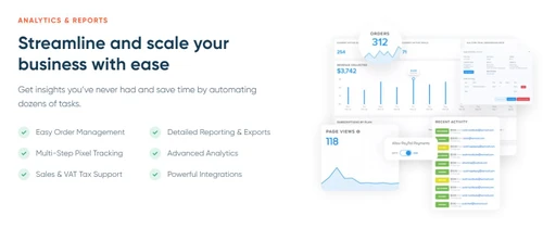 samcart analytics & reports
