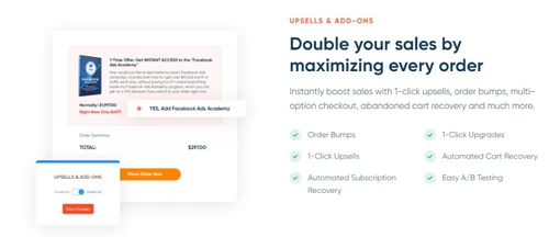 samcart upsells & add ons