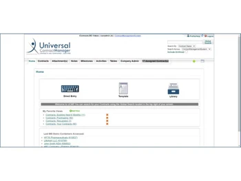 universal contract manager home