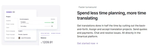 smartcat more time translating