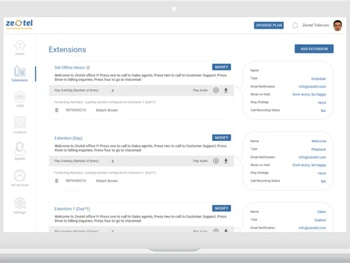 Zeotel Toll Free Numbers extension