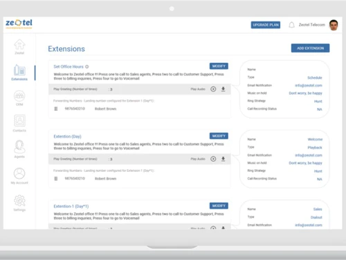 Zeotel Toll Free Numbers extension