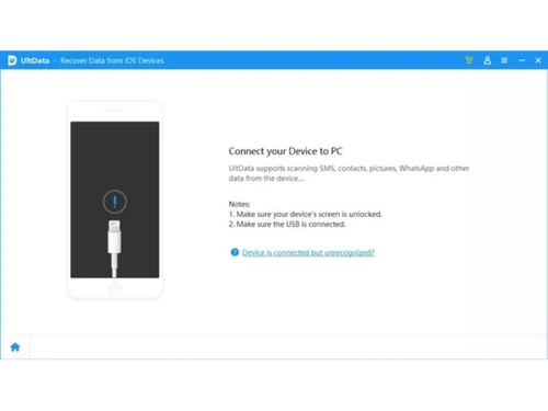 fonegeek iphone data recovery-connect