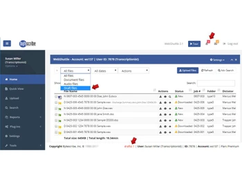 Bytescribe Webshuttle files