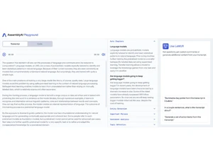 assemblyai transcript